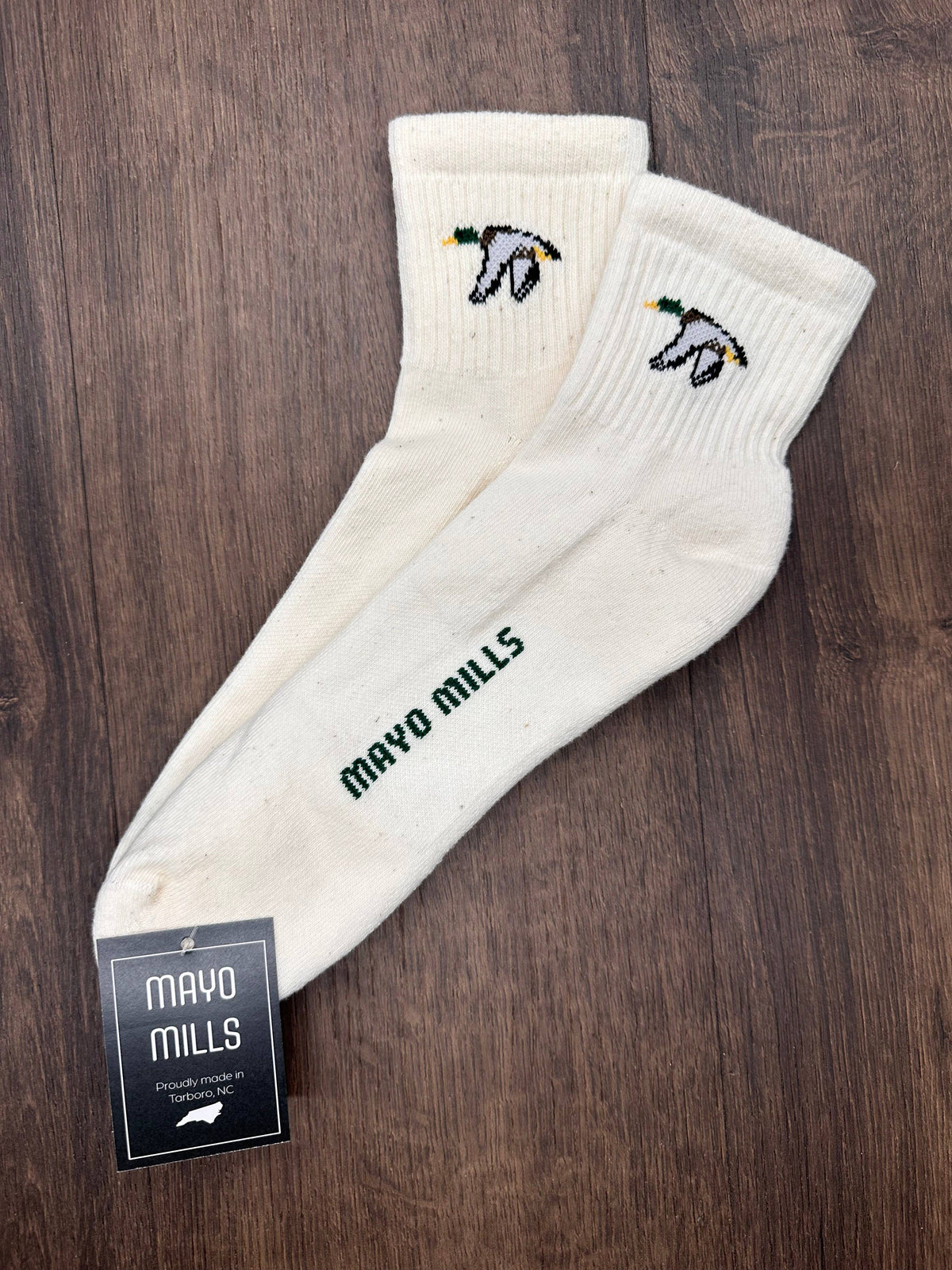 Duck Quarter Crew Socks