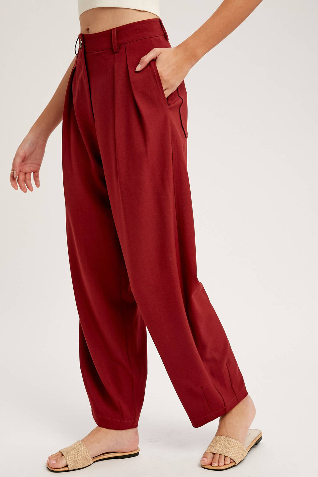 Pleated Wide-Leg Trousers LP0190