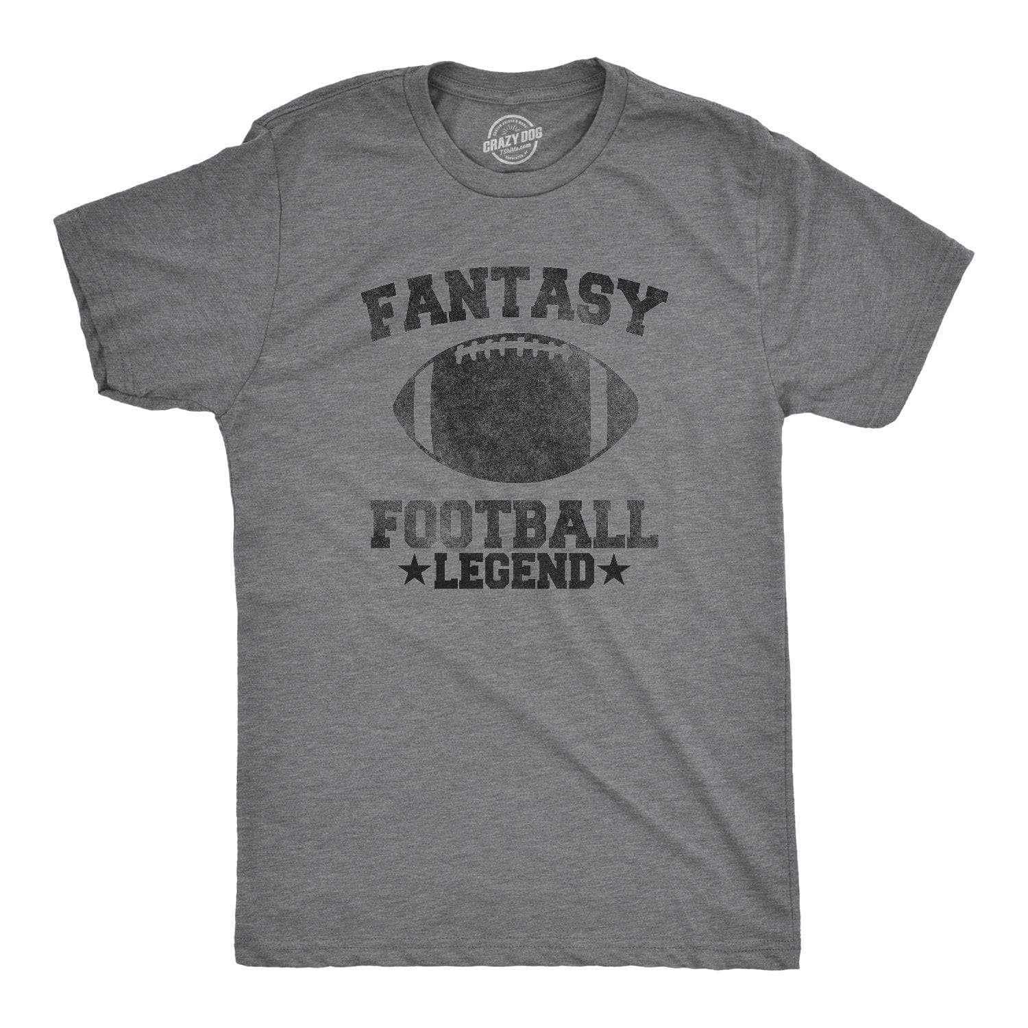 Fantasy Football Legend Mens Graphic Tee Fall Gameday Shirt