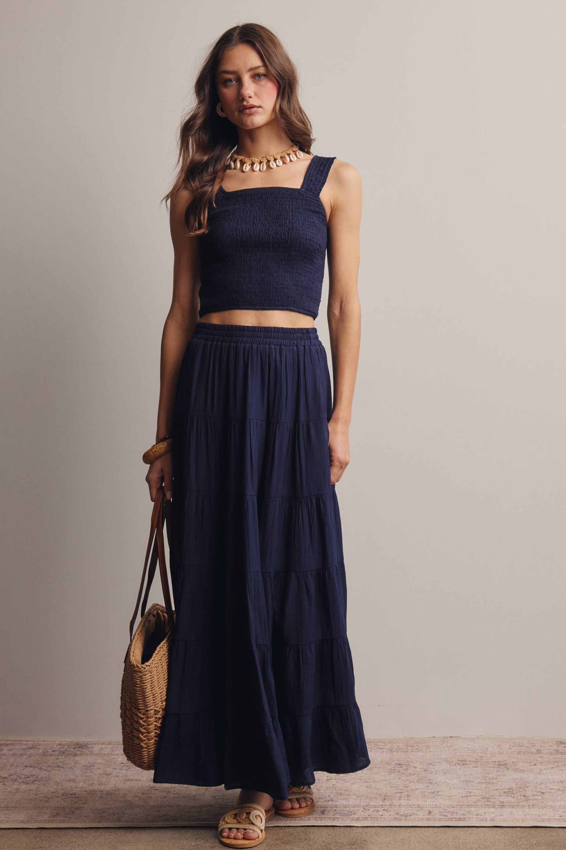 Tiered Maxi Skirt