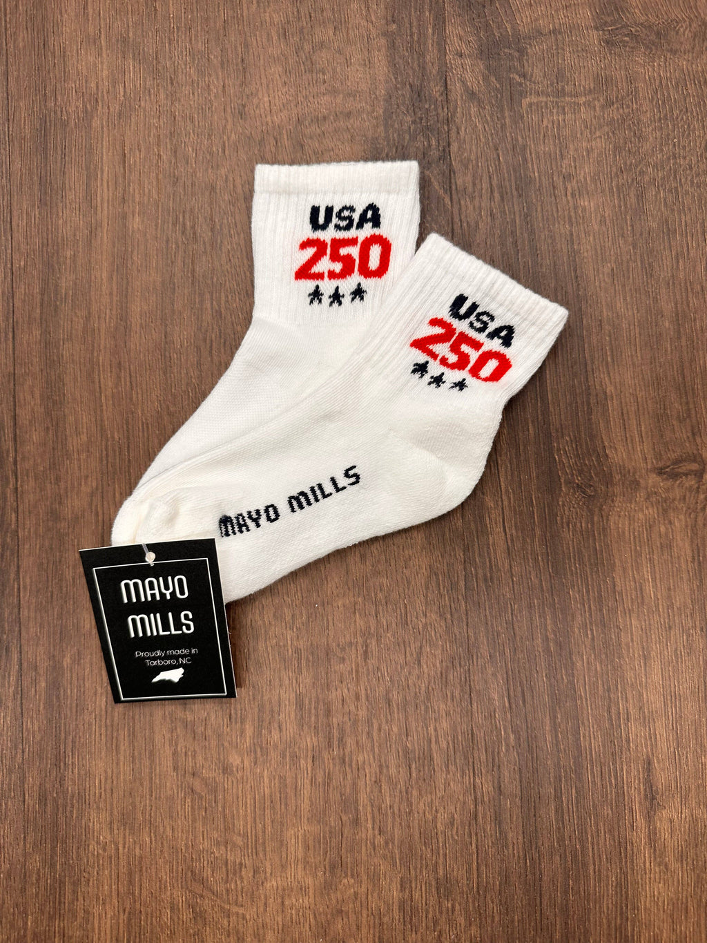 USA 250 Quarter Crew Socks