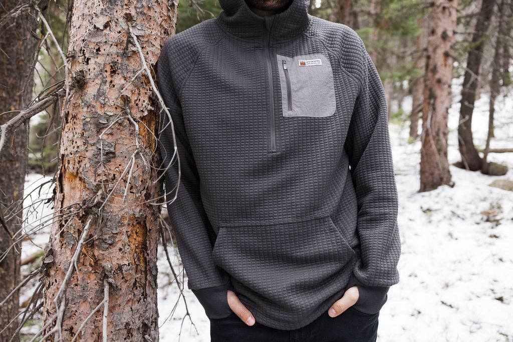 Men's Waffle Tech Hoodie (Carbon)
