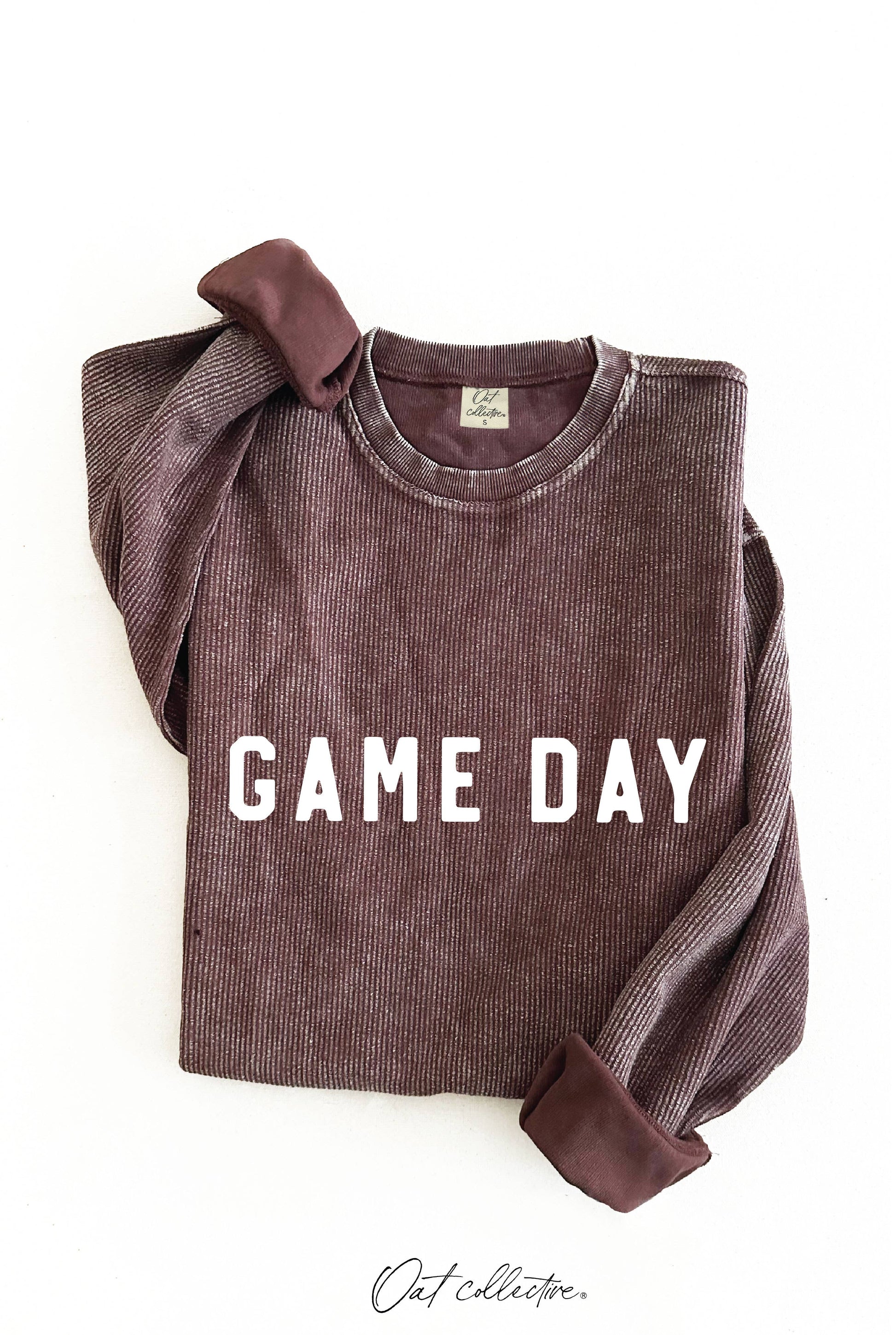 GAME DAY Thermal Vintage Pullover