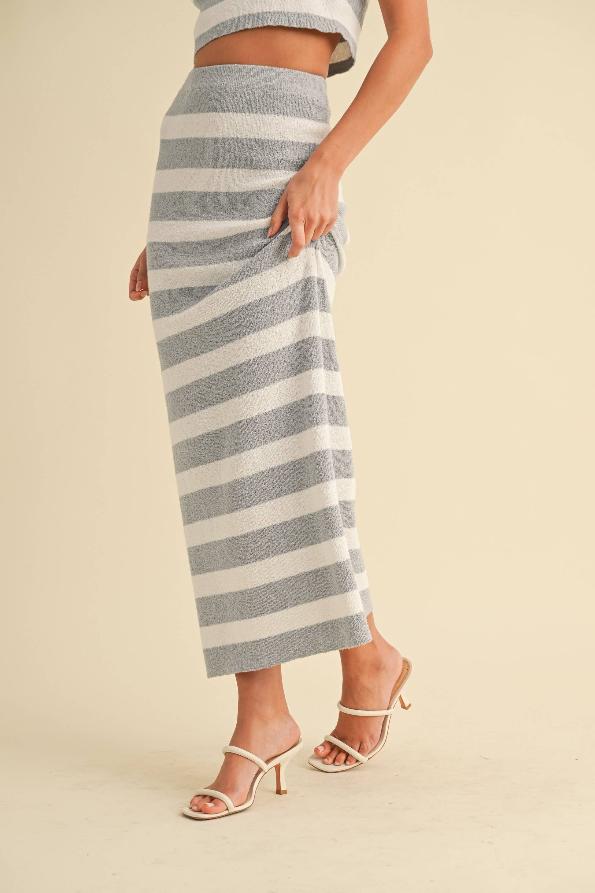 STRIPED PENCIL SKIRT