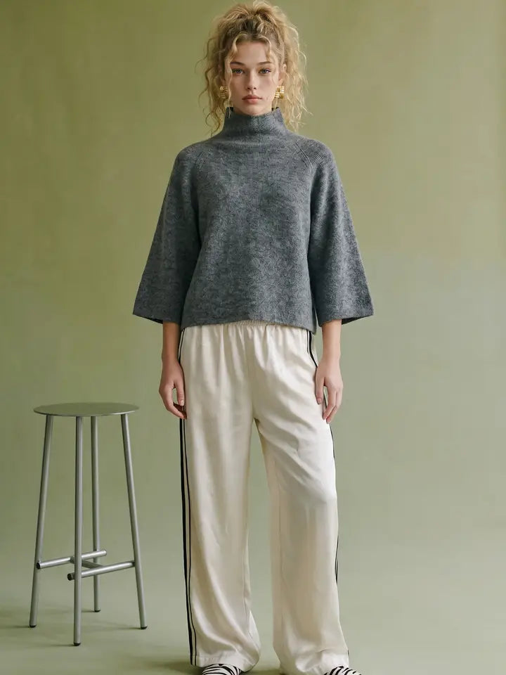 Wide Sleeve Turtleneck Sweater