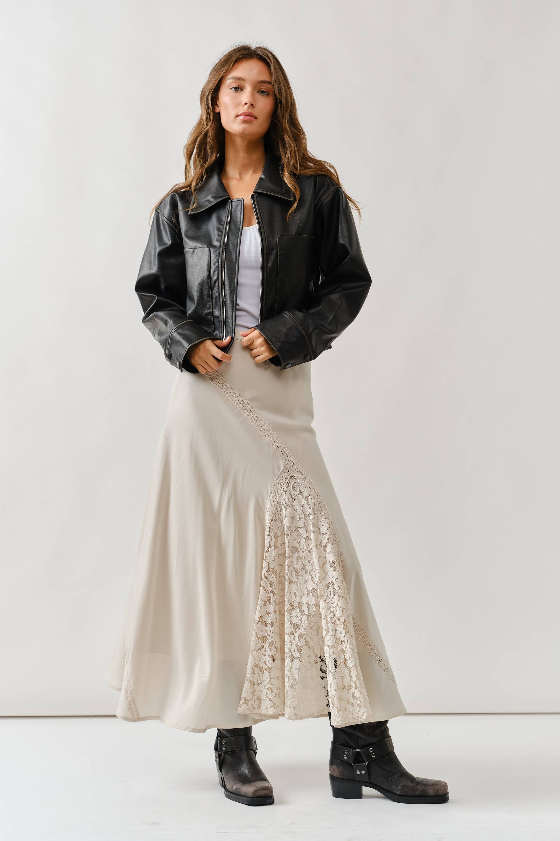 MAJ3310 VINTAGE WASHED LEATHER JACKET