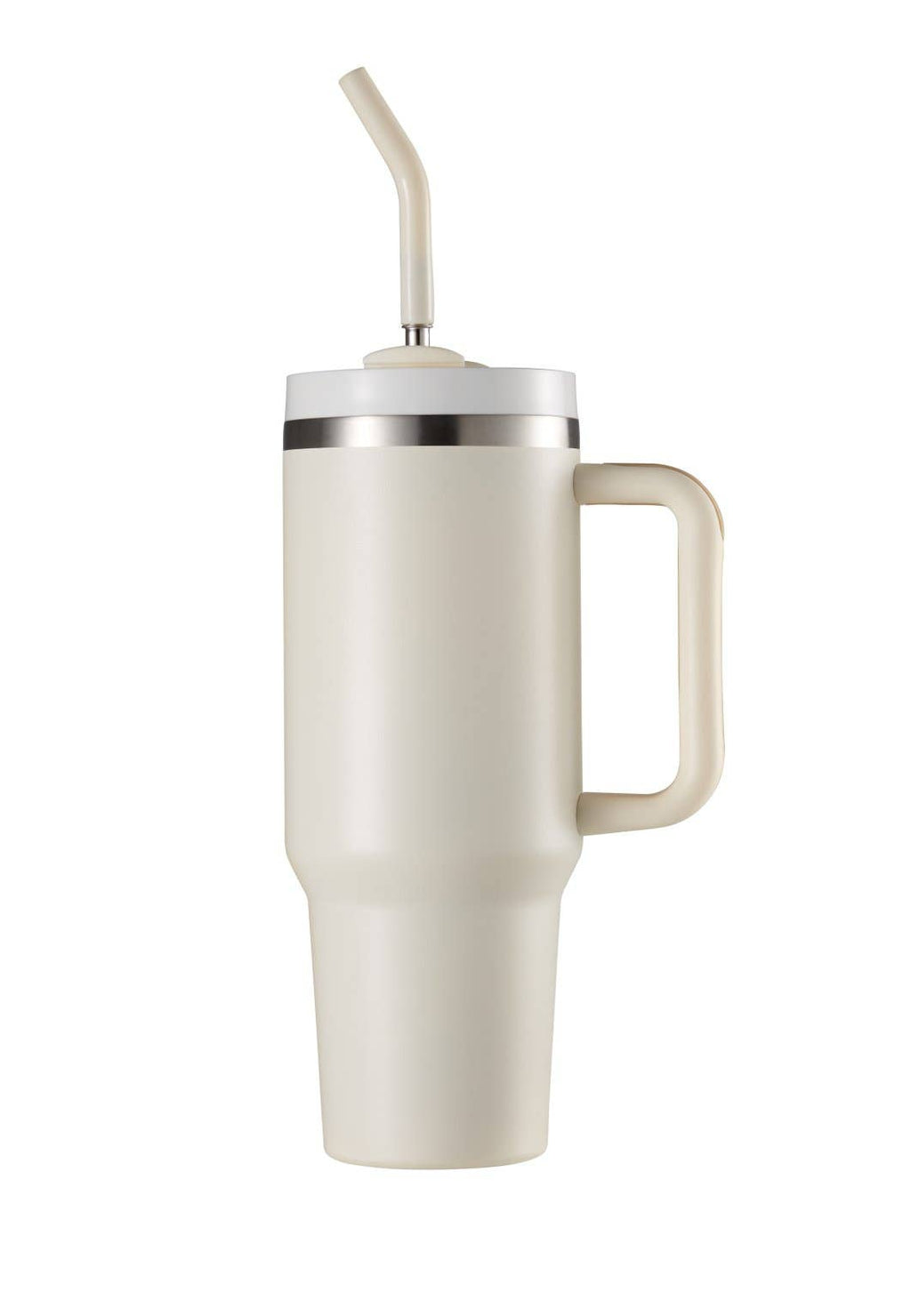 Kook Stainless Steel Tumbler, with Straw and Handle, 40 oz
