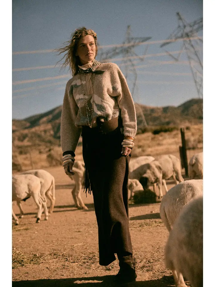 Landscape Pullover Sweater Jacket