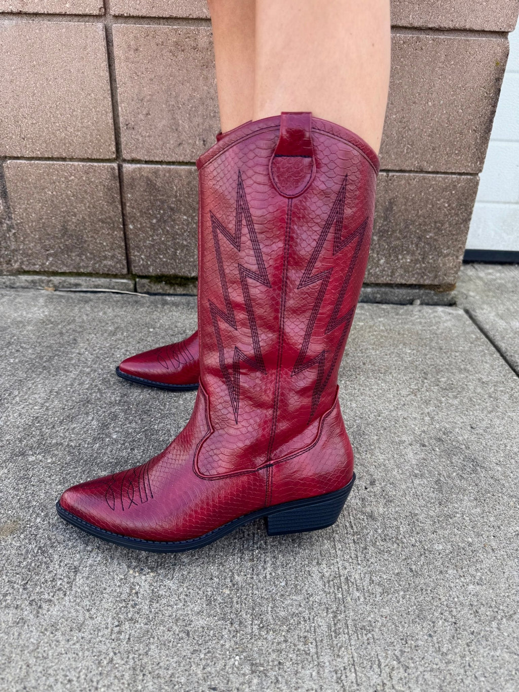 Chinese Laundry Josea Red Western Boots - FINAL SALE