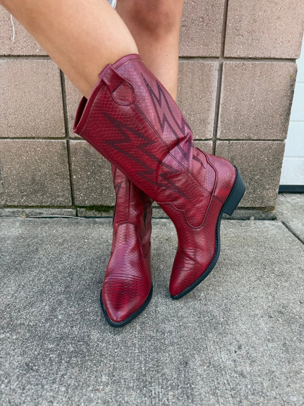 Chinese Laundry Josea Red Western Boots - FINAL SALE