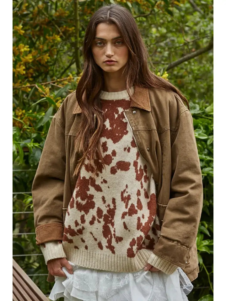 Cotton Collared Chore Jacket