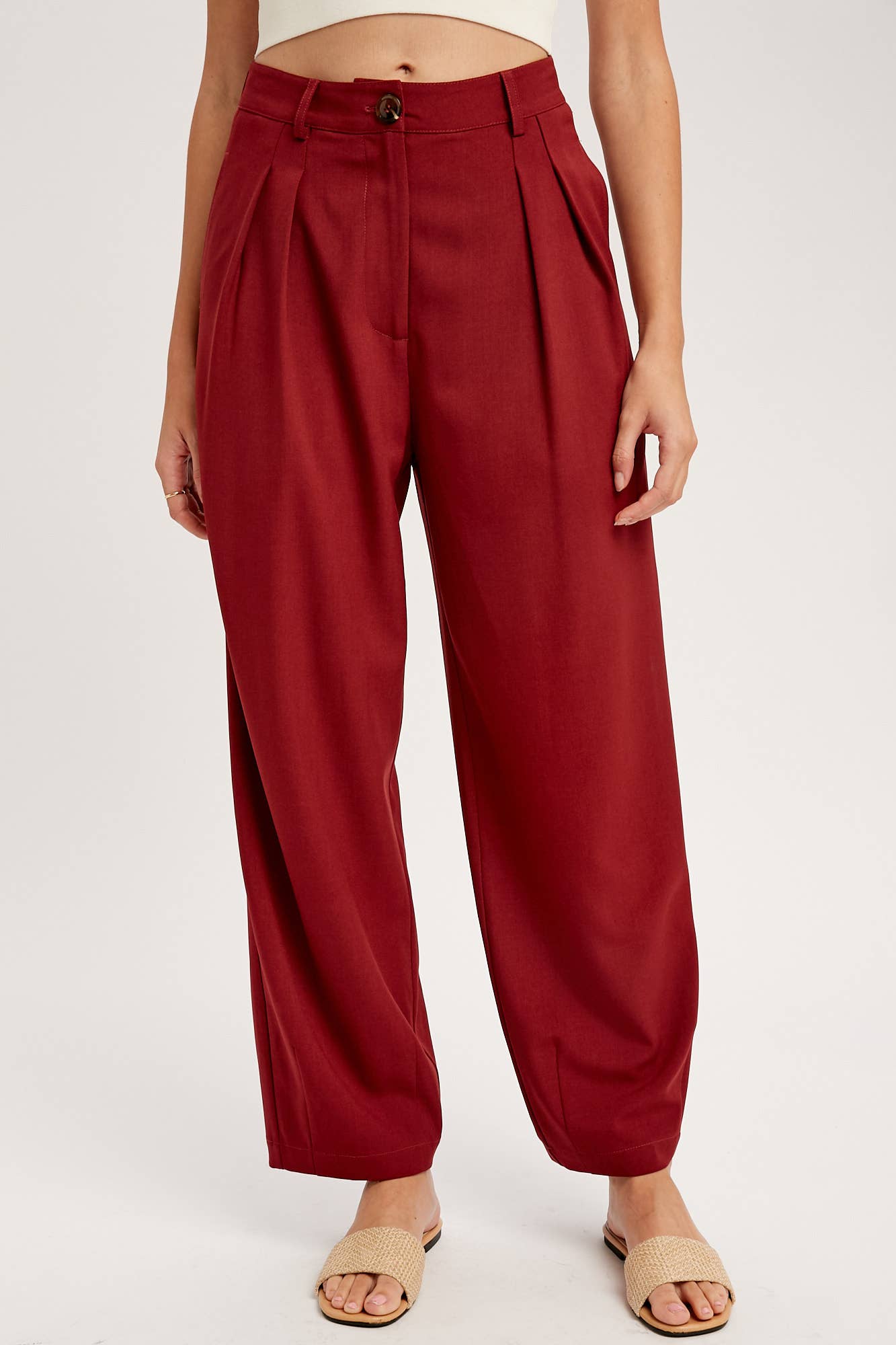 Pleated Wide-Leg Trousers LP0190