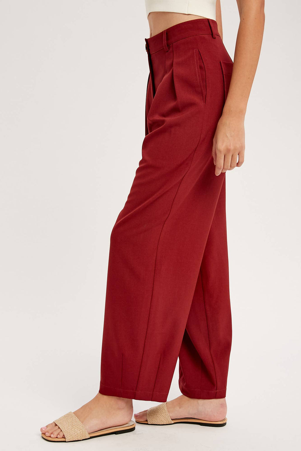Pleated Wide-Leg Trousers LP0190