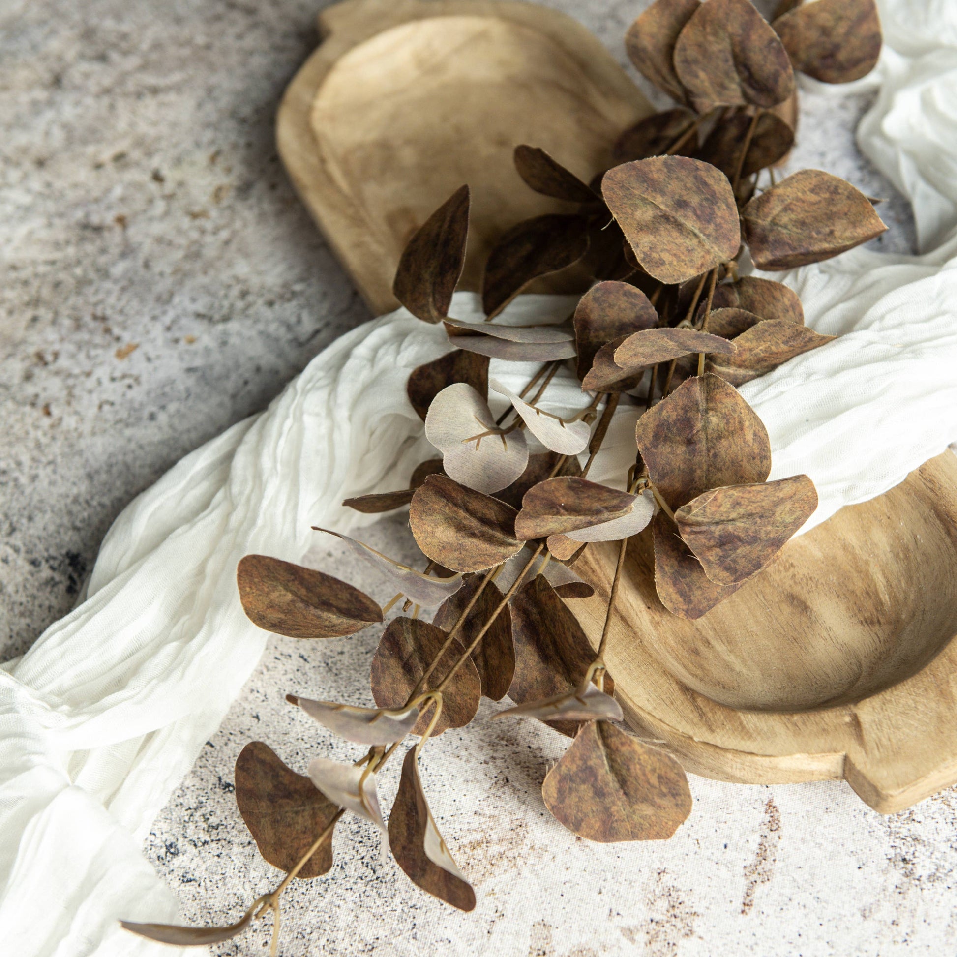 34.5" BROWN EUCALYPTUS LEAF SPRAY