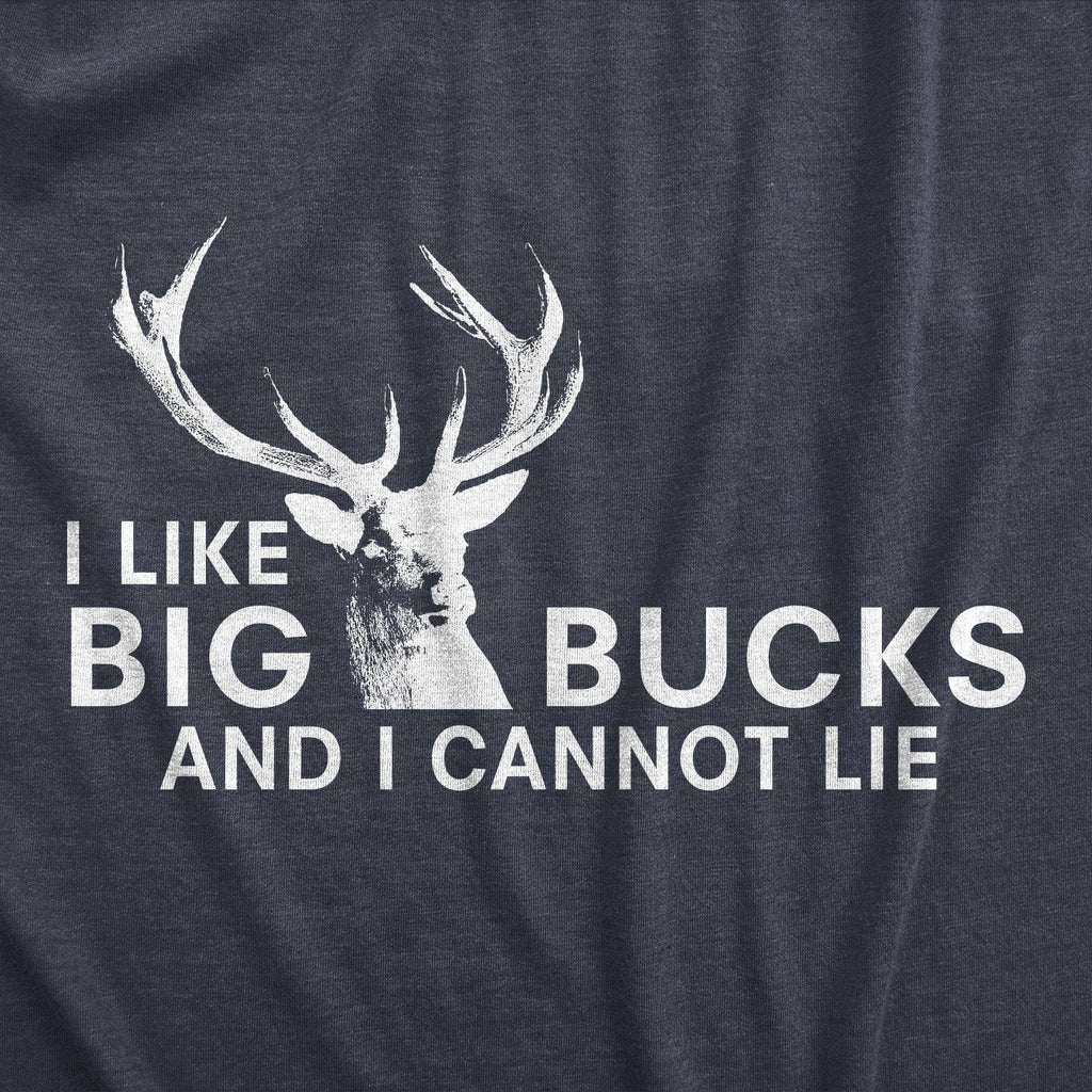 I Like Big Bucks Men's Tshirt Hunting Graphic Tee Western T