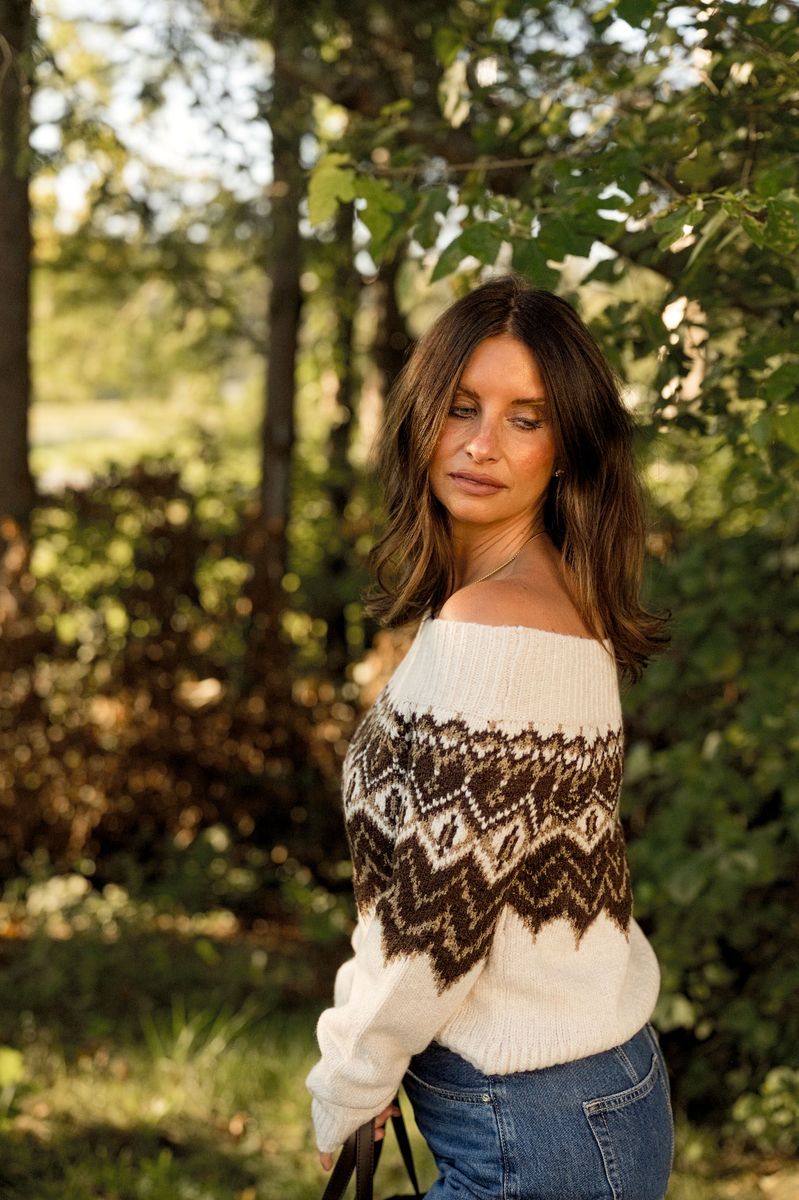 Off The Shoulder Sweater Top