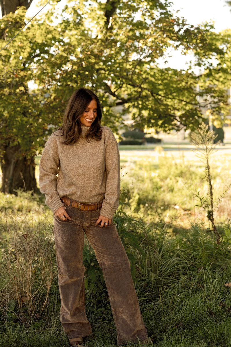 Sandstone Turtleneck Sweater