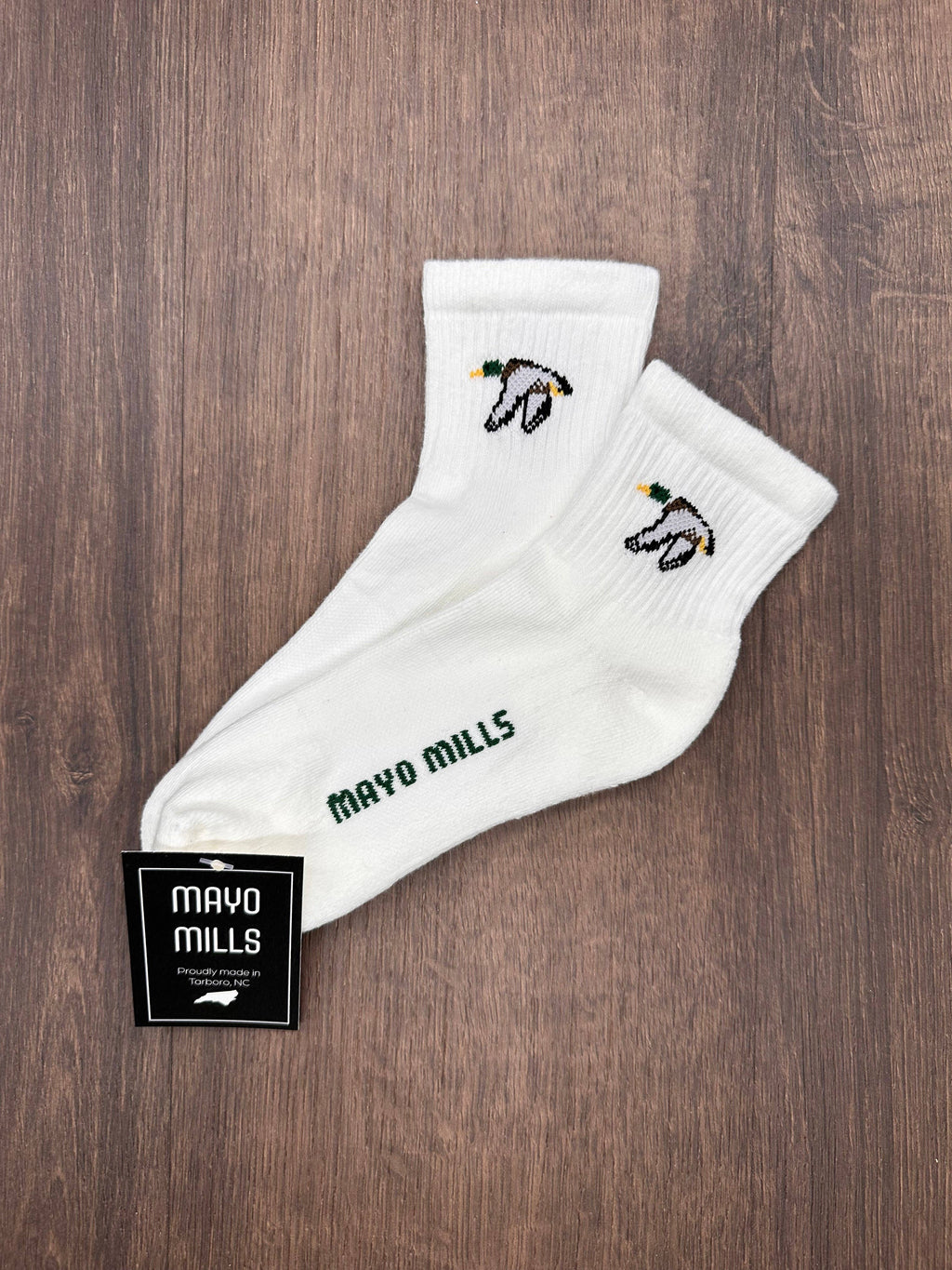 Duck Quarter Crew Socks