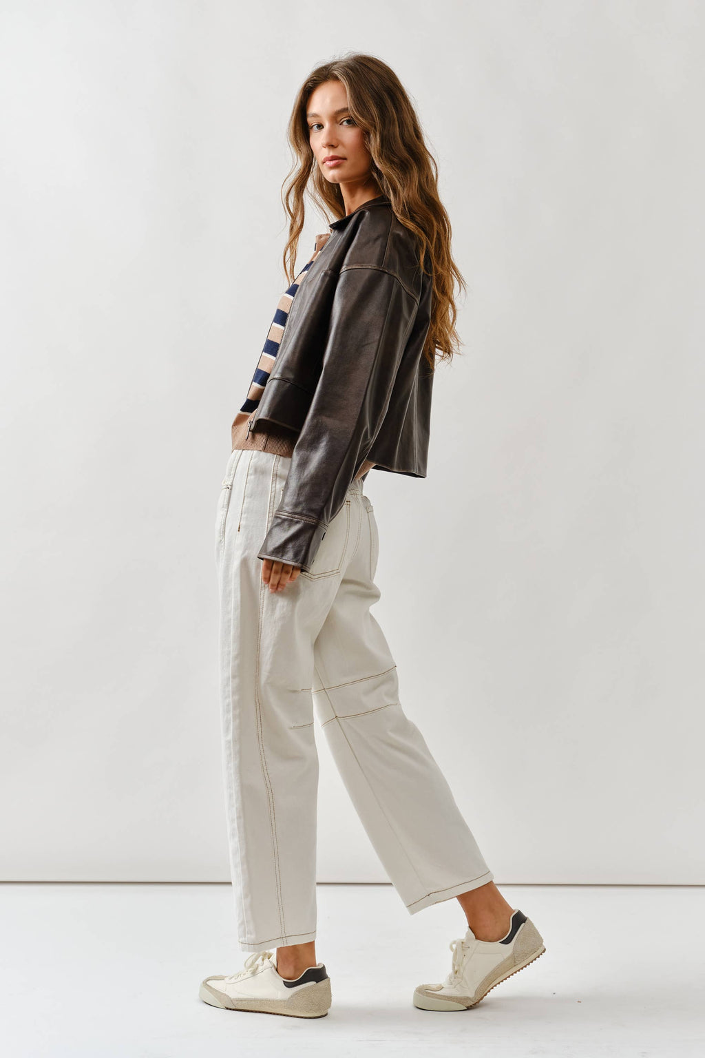 MAJ3310 VINTAGE WASHED LEATHER JACKET