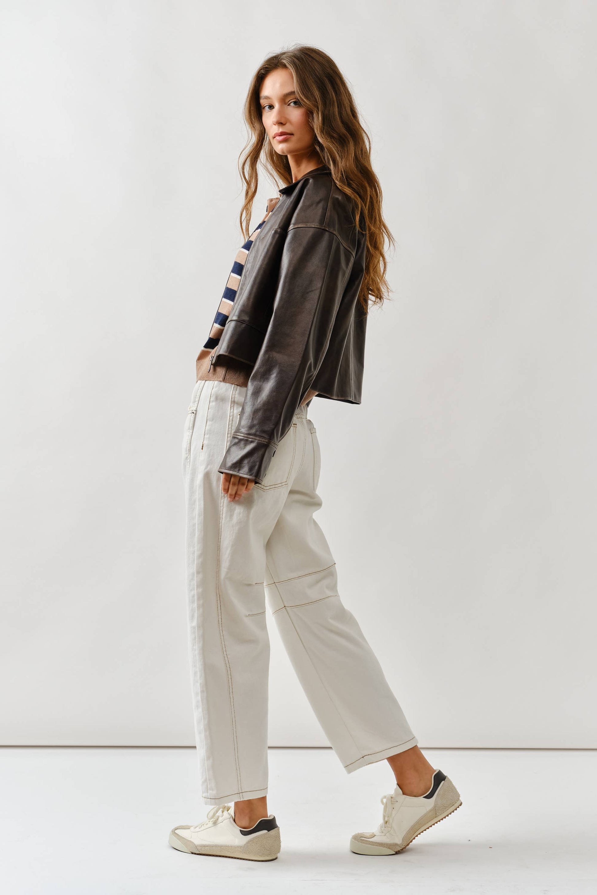 MAJ3310 VINTAGE WASHED LEATHER JACKET