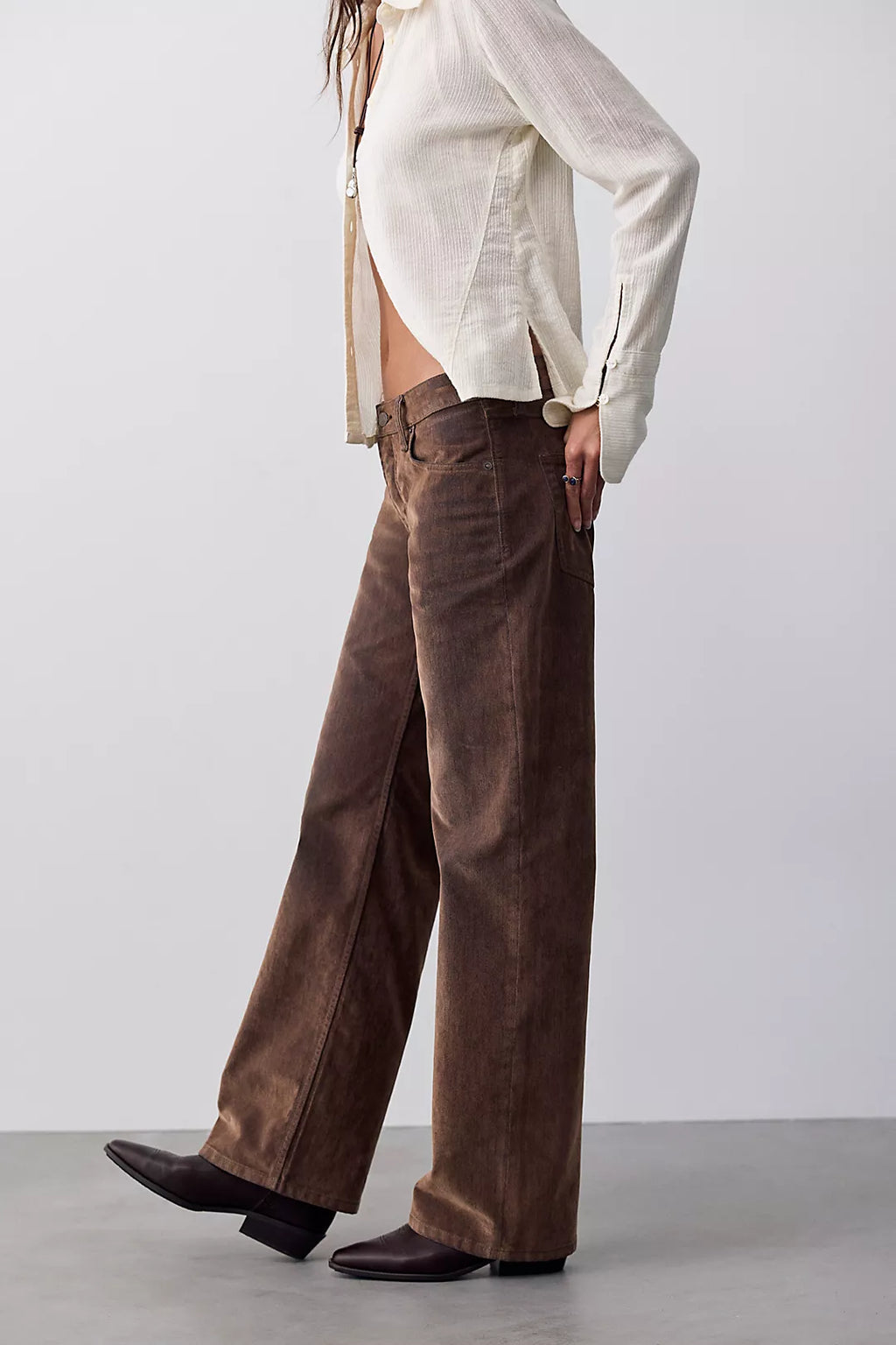 Free People Tennessee Flocked Jean