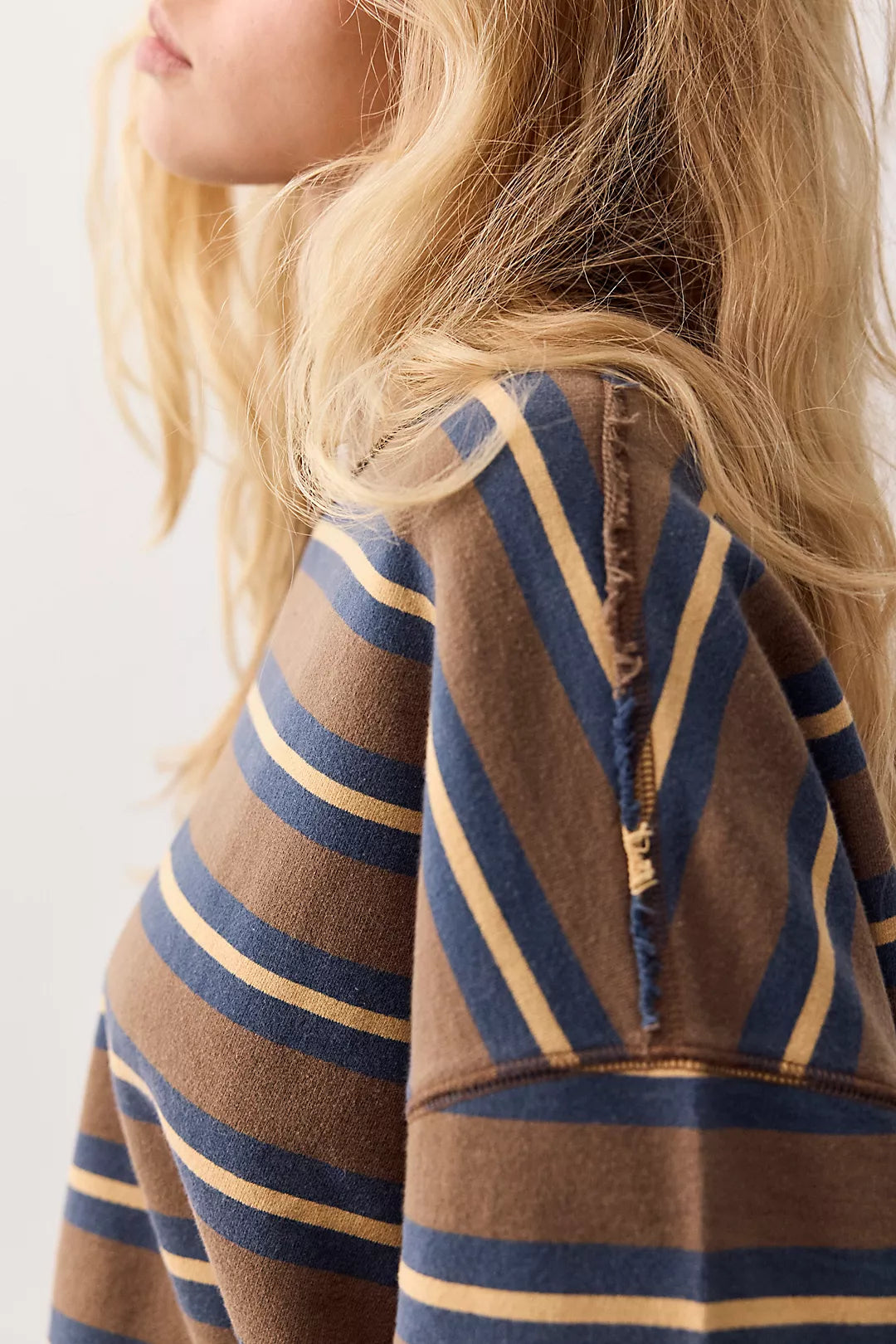 Free People Palm Spring Striped Pullover