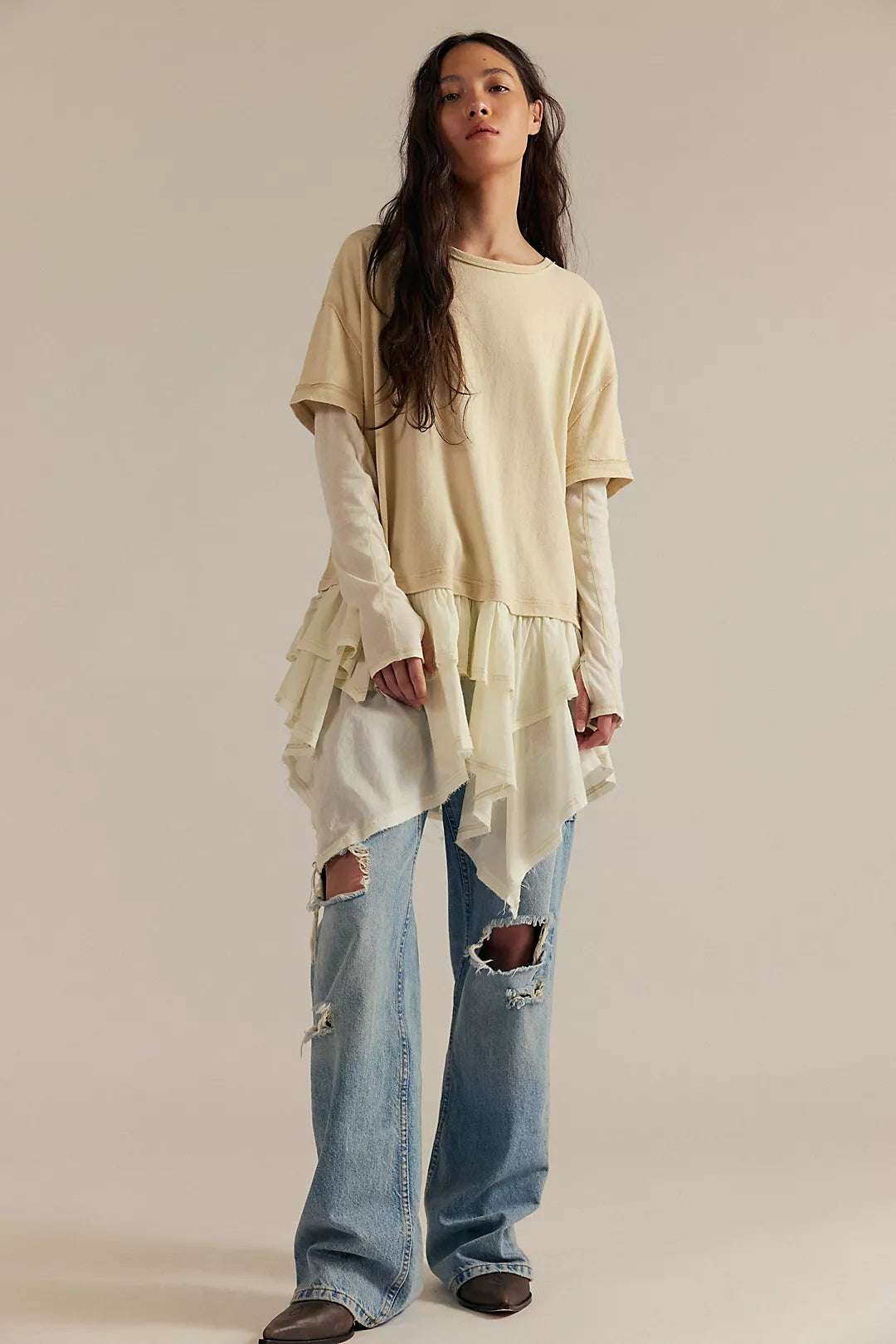 Free People Tattered Love Tee