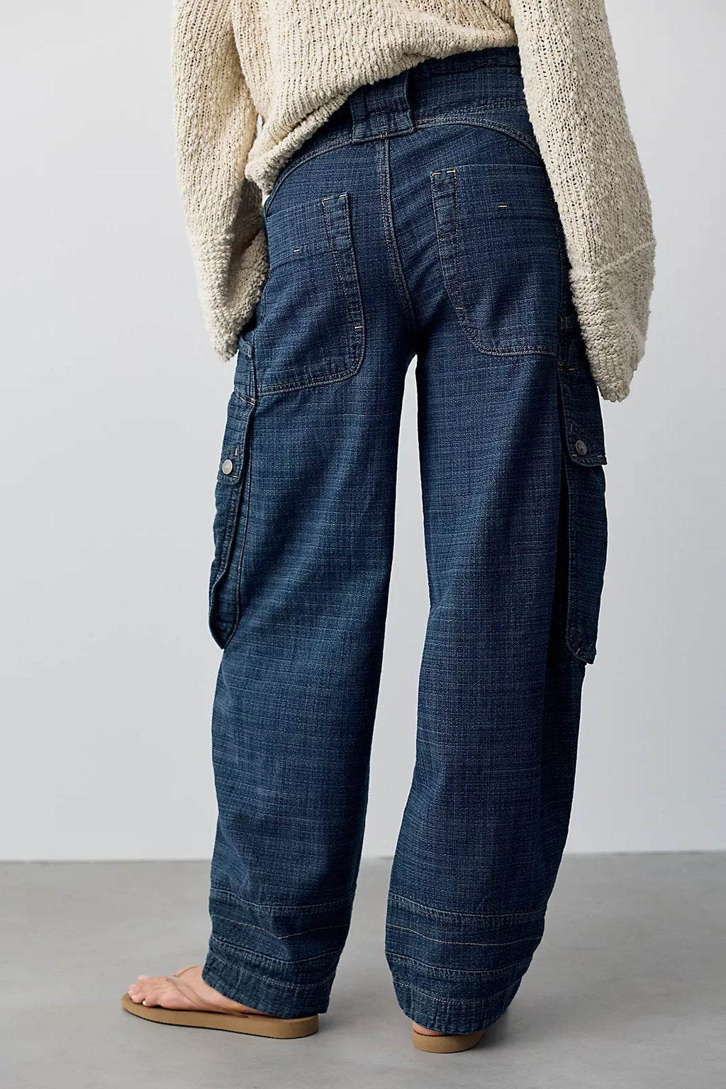 Free People Textured Cargo Jean