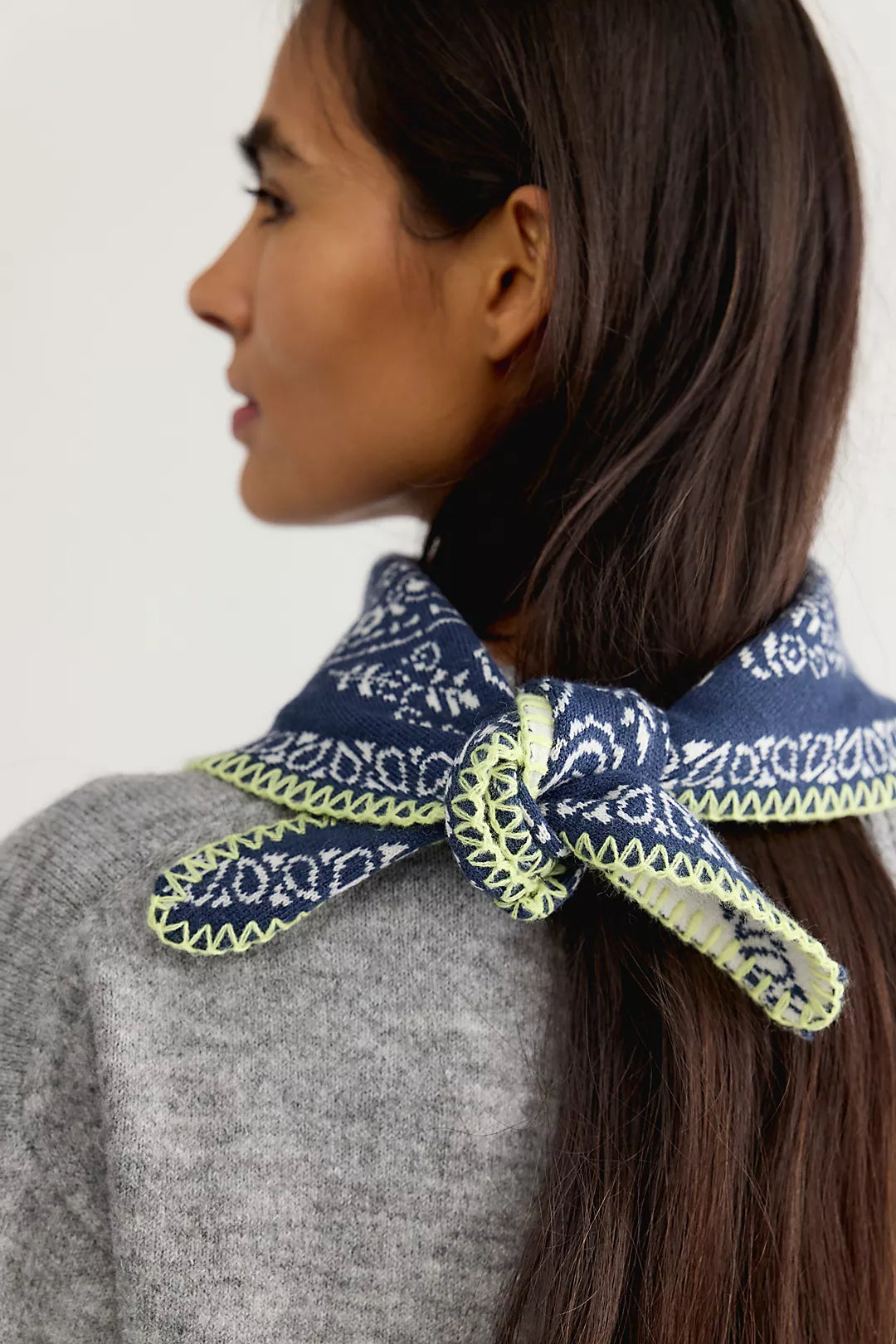 Free People Carmen Knitted Triangle Bandana
