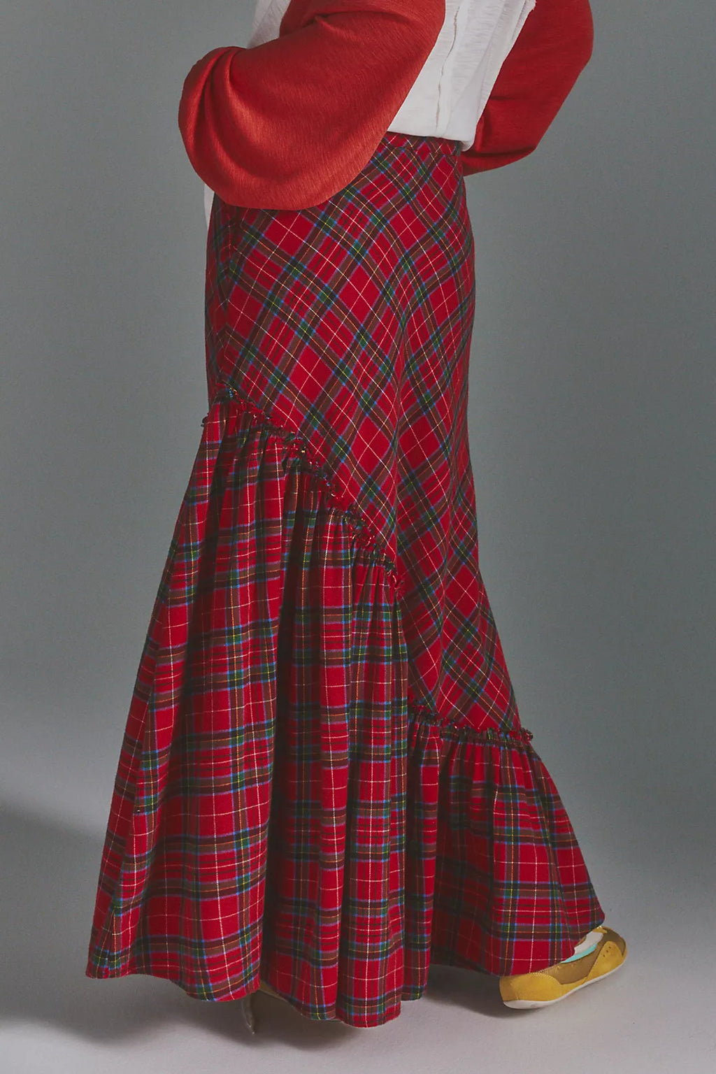 Free People Emberwood Plaid Maxi