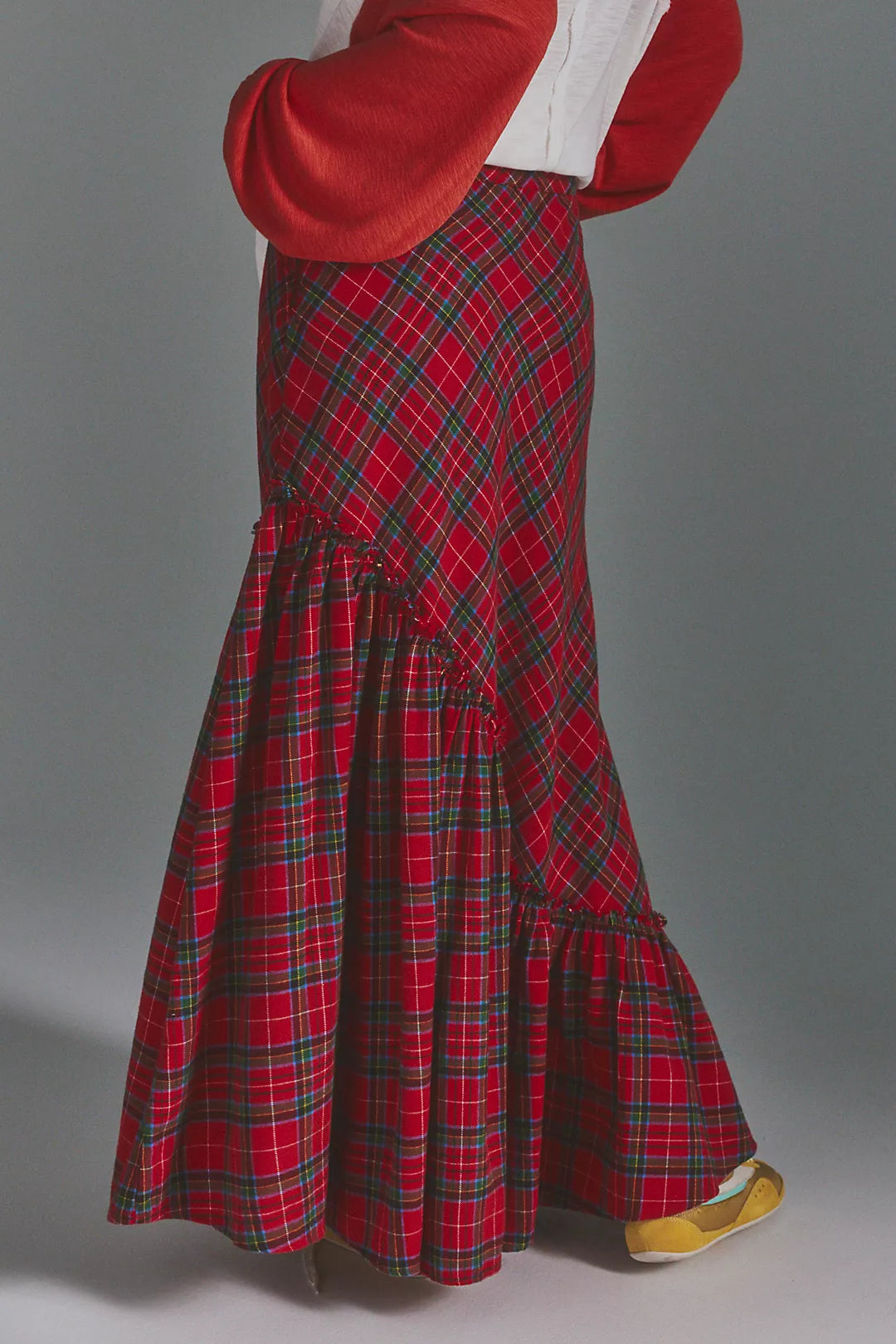 Free People Emberwood Plaid Maxi