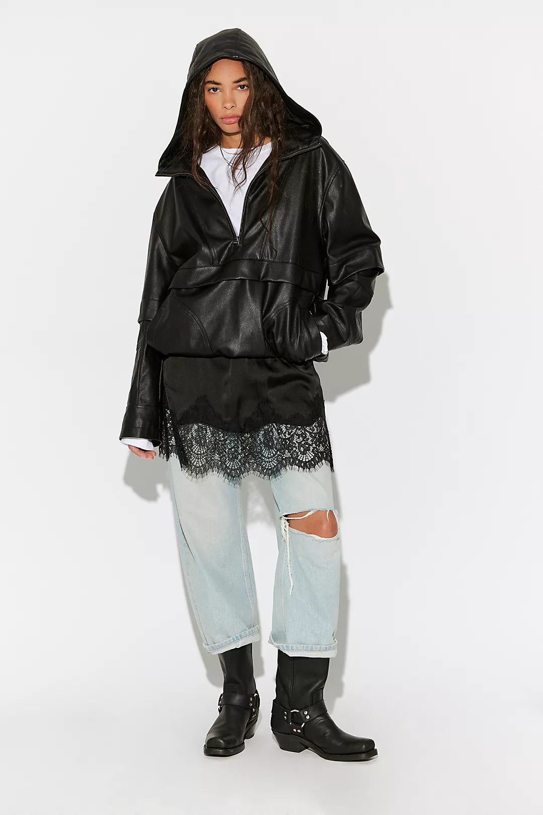 Free People Meet Me In The Middle Half Slip Skirt