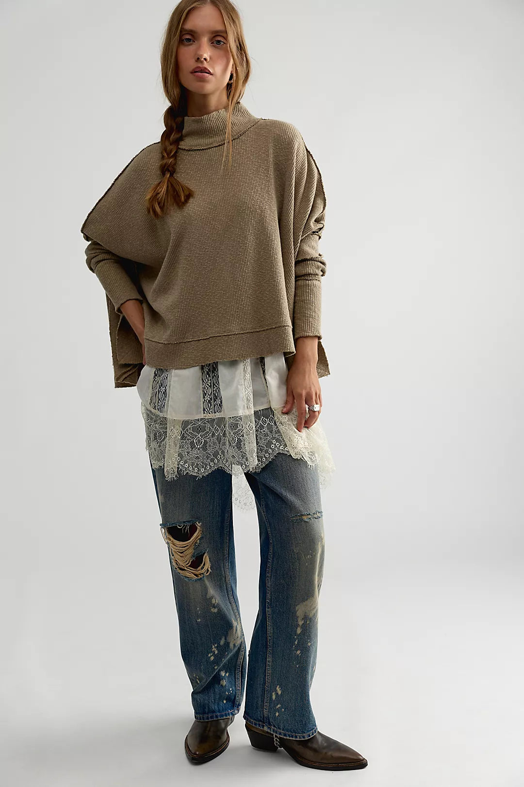 Free People Moon Daisy Turtleneck