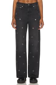 Hendrix High Rise Wide Leg Jeans- GLAMOUR