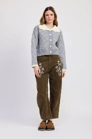 Sylvie Corduroy Pants - WASHED OLIVE