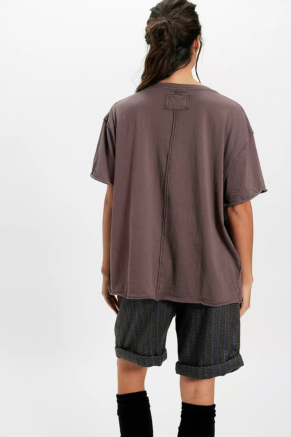 Free People We The Free Nina Tee - Oversized Cotton Boxy T-Shirt