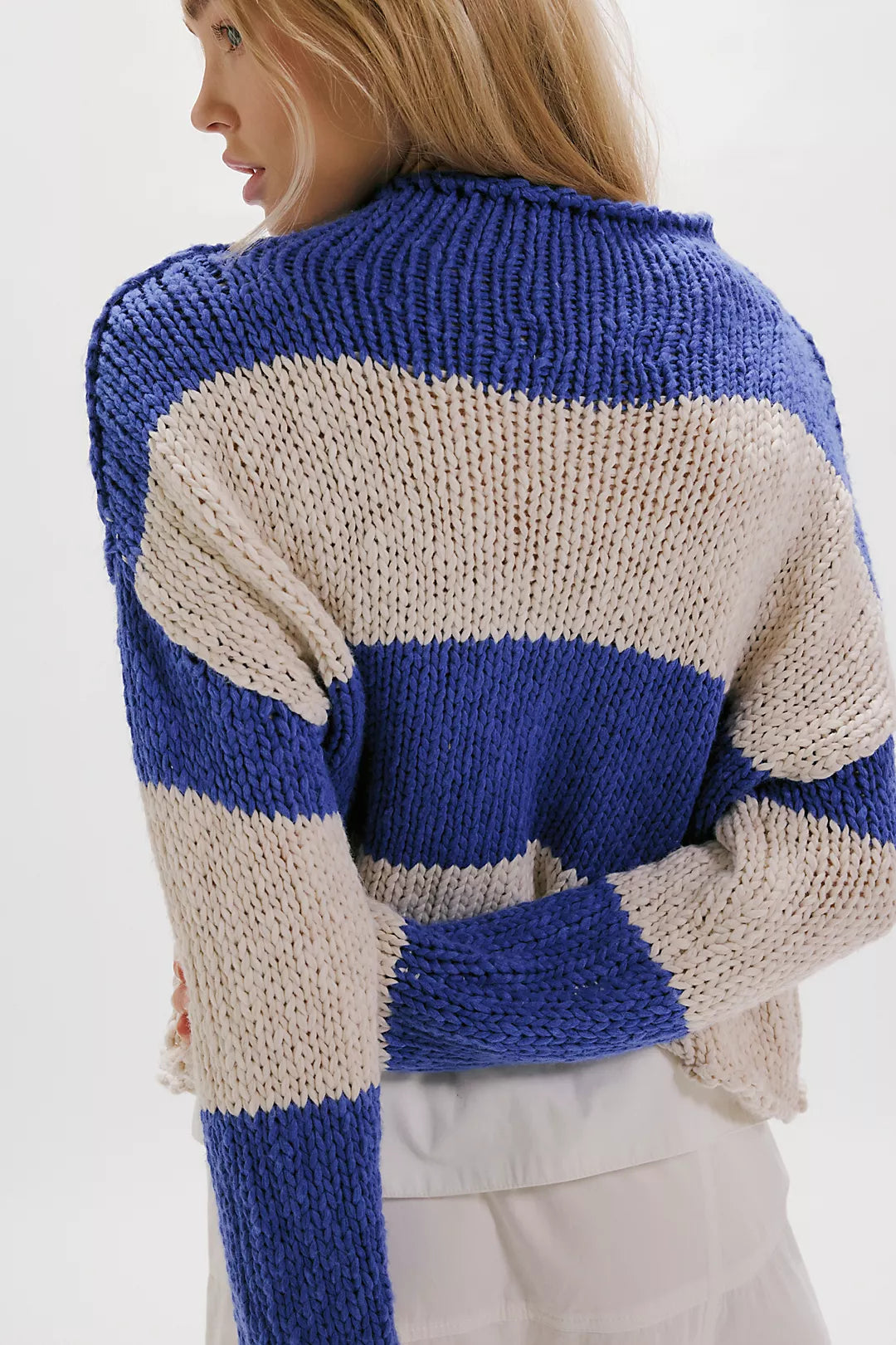 Opal Rollneck Knit Stripe Sweater