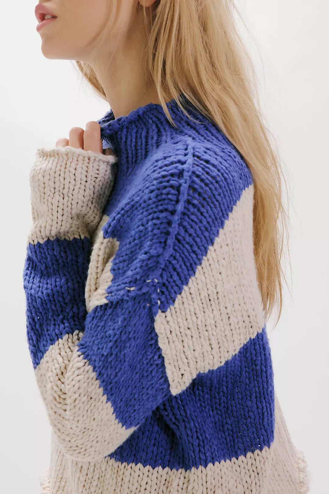Opal Rollneck Knit Stripe Sweater