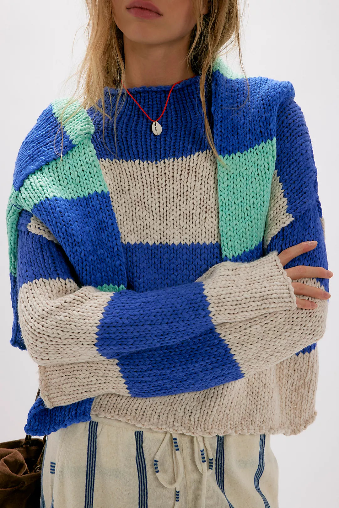 Opal Rollneck Knit Stripe Sweater