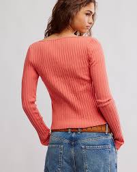 FREE PEOPLE TILLY LONG SLEEVE in CRABAPPLE