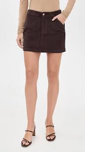 UMA HIGH RISE MINI SKIRT-mocha