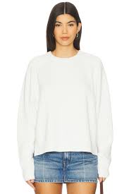 SPRING STREET PULLOVER in OPTIC WHITE