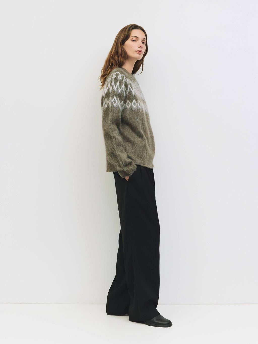 The Wilson Sweater | Fair Isle Brushed Sweater