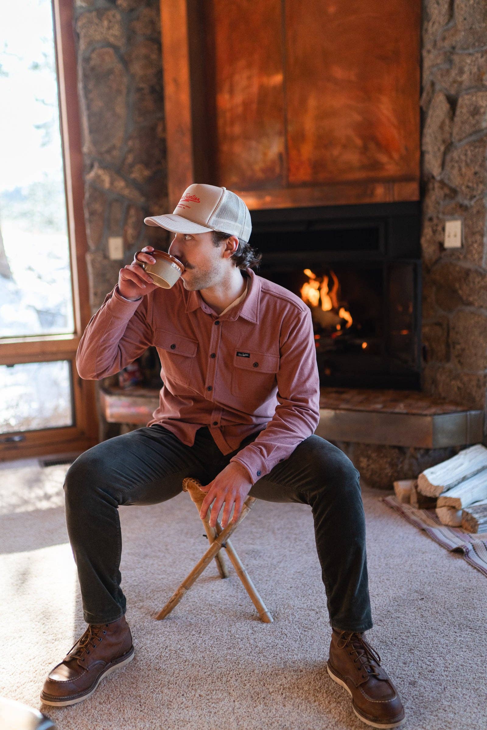 Men's Flex Flannel (Rust)