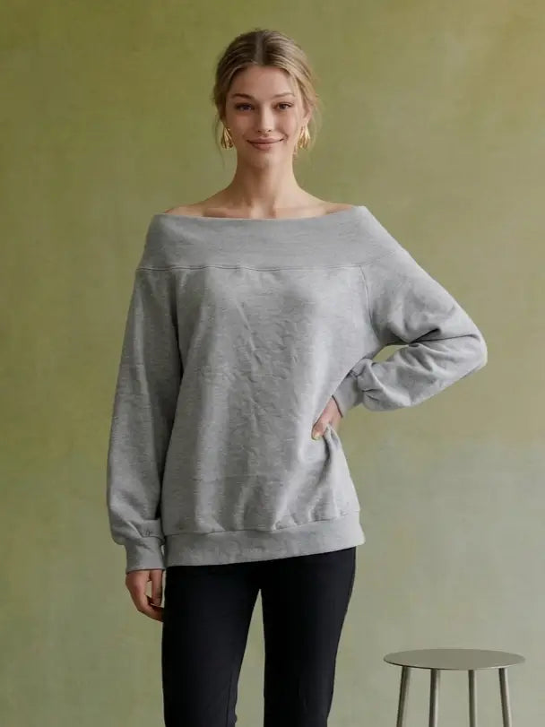 Off The Shoulder Sweatshirt