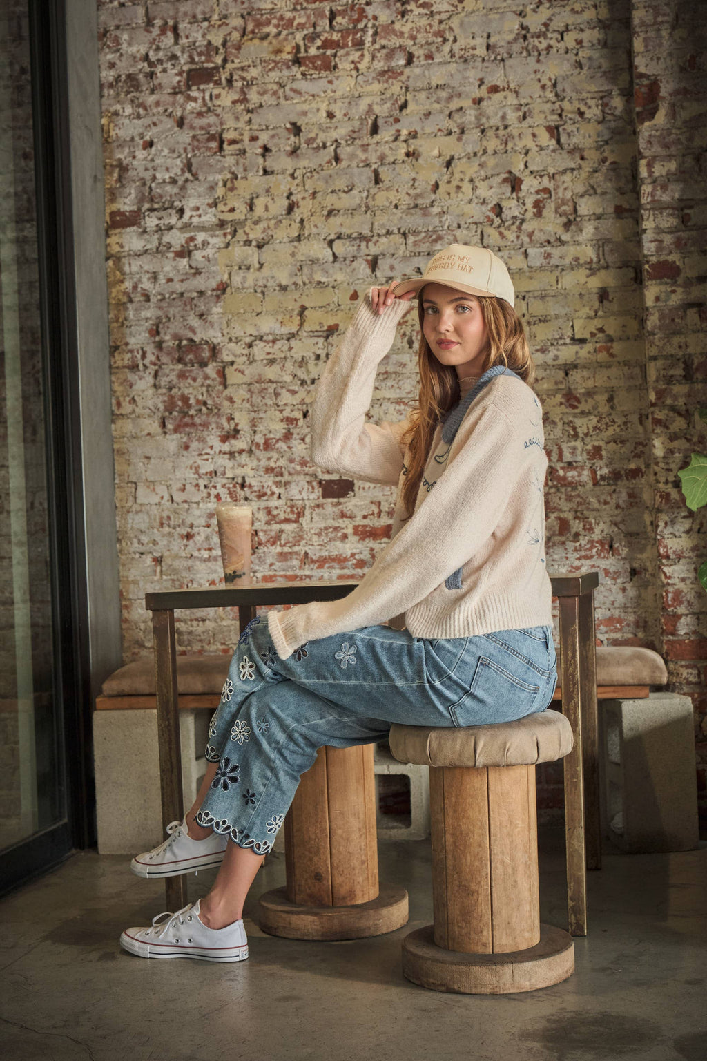 Western Boot Collar Knit Cardigan
