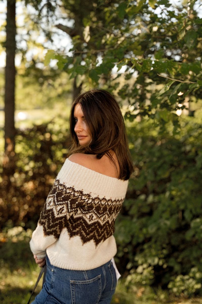 Off The Shoulder Sweater Top