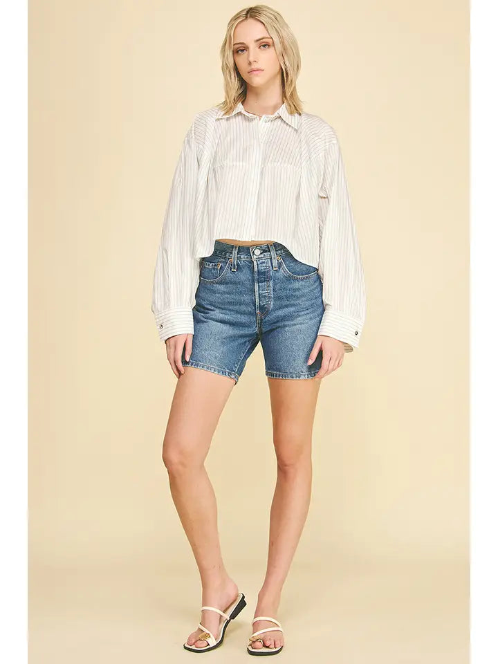 Striped Button Down Shirt