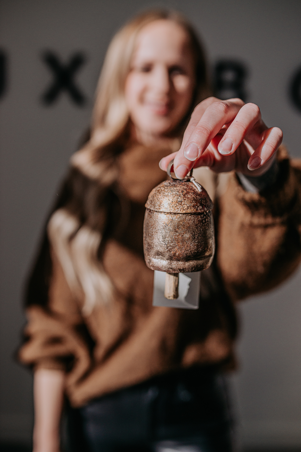 Vintage Inspired Copper Desert Bell Small Christmas Decor
