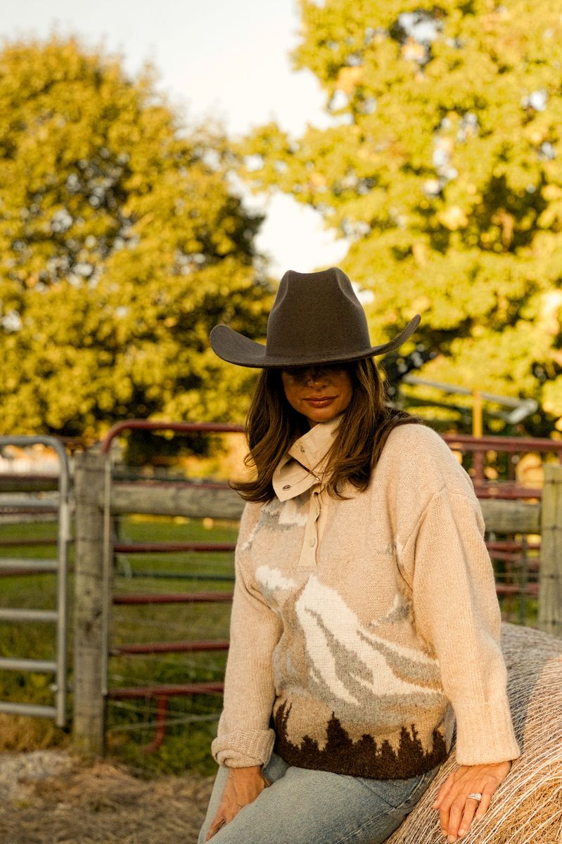 Landscape Pullover Sweater Jacket
